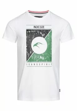 INDICODE JEANS LEONARDO - T-shirt Imprimé - Offwhite
