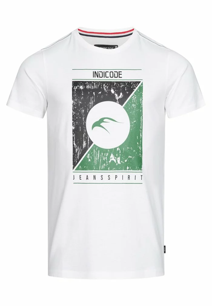 INDICODE JEANS LEONARDO - T-shirt Imprimé - Offwhite 1 INDICODE JEANS LEONARDO - T-shirt Imprimé - Offwhite