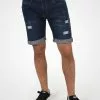 INDICODE JEANS IDHALLOW - Short En Jean - Dark Blue