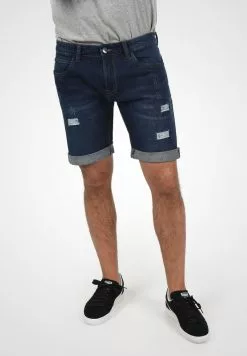 INDICODE JEANS IDHALLOW - Short En Jean - Dark Blue
