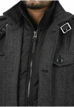 INDICODE JEANS IDBRANDAN - Manteau Court - Dark Coal -INDICODE JEANS Boutique e6a5a60c089a4dd694bc9073b78f38f0