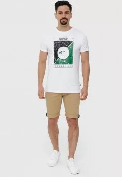 INDICODE JEANS T-shirt Imprimé - Offwhite