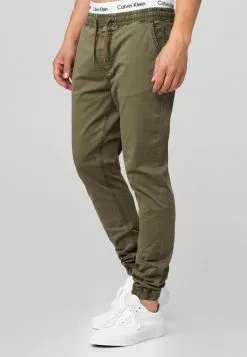 INDICODE JEANS FIELDS - Pantalon Classique - Army -INDICODE JEANS Boutique e78fd134c8fe45ca97f623749b050ba6