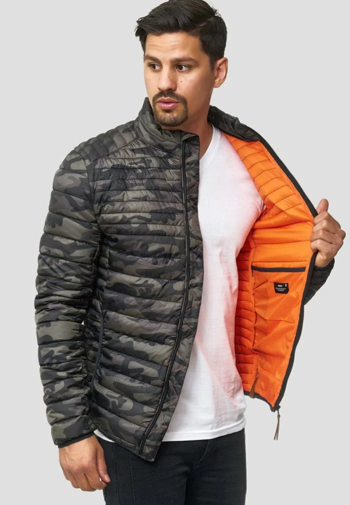 INDICODE JEANS Veste Mi-saison - Mottled Dark Green 6 INDICODE JEANS Veste Mi-saison - Mottled Dark Green – Image 6