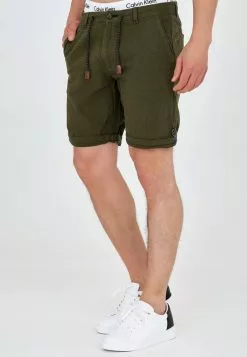 INDICODE JEANS Short - Dark Olive -INDICODE JEANS Boutique e8b19ad69328492d95be9a3f45463d6c