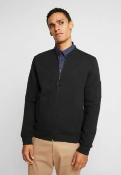 INDICODE JEANS LANYARD - Sweat à Capuche Zippé - Black