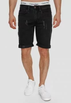 INDICODE JEANS Short En Jean - Black