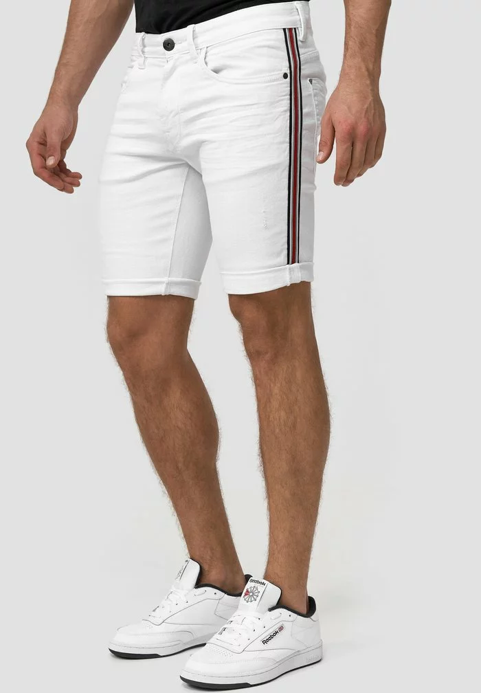 INDICODE JEANS Short En Jean - Off-white 3 INDICODE JEANS Short En Jean - Off-white – Image 3