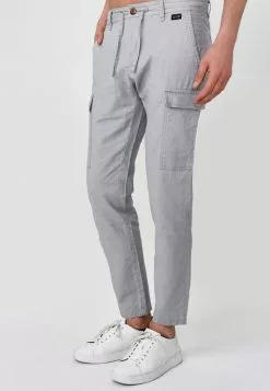 INDICODE JEANS CAGLE - Pantalon Cargo - Lt Grey -INDICODE JEANS Boutique ea498a3ced5346a4b431c0b15100d645