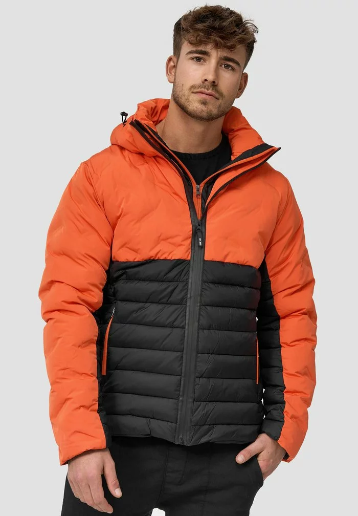 INDICODE JEANS MURILLO - Veste D'hiver - Orangeade 2 INDICODE JEANS MURILLO - Veste D'hiver - Orangeade – Image 2