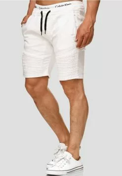 INDICODE JEANS MIT ELASTISC - Short En Jean - Off White -INDICODE JEANS Boutique ead6be7ed304438aa7ccdfaf1a0e5b0e