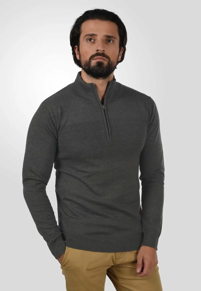 INDICODE JEANS IDERNO - Pullover - Charcoal Mix 1 INDICODE JEANS IDERNO - Pullover - Charcoal Mix