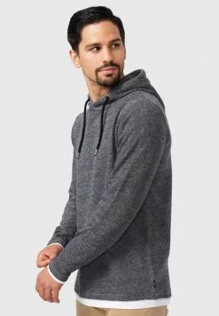 INDICODE JEANS LONGIS - Sweat à Capuche - Black -INDICODE JEANS Boutique eb4e37c8819045b68c35f230e8577413