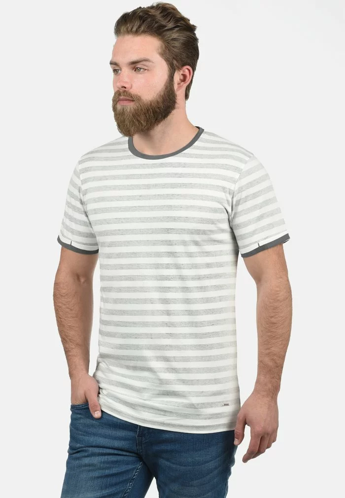 INDICODE JEANS IDRENI - T-shirt Imprimé - Grey 1 INDICODE JEANS IDRENI - T-shirt Imprimé - Grey