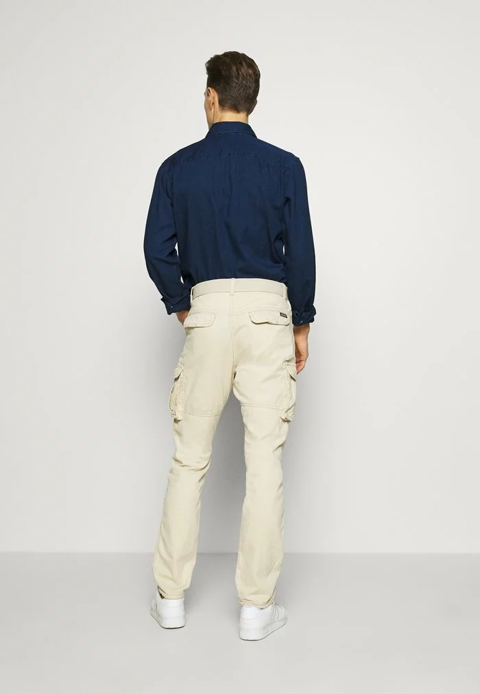INDICODE JEANS WILLIAM - Pantalon Cargo - Fog 3 INDICODE JEANS WILLIAM - Pantalon Cargo - Fog – Image 3