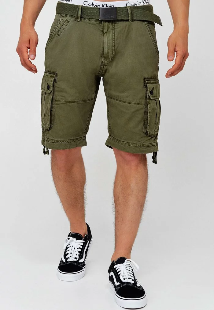 INDICODE JEANS CARGO ABNER - Short - Army 1 INDICODE JEANS CARGO ABNER - Short - Army