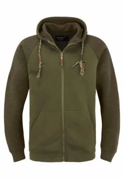 INDICODE JEANS IDTERENCE - Sweat à Capuche Zippé - Army -INDICODE JEANS Boutique ec47b67f388a41aa9b7ec6214392f155