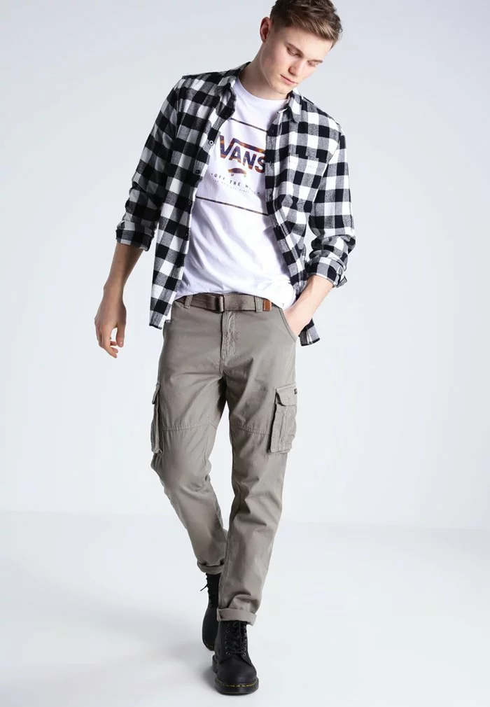 INDICODE JEANS WILLIAM - Pantalon Cargo - Greige 2 INDICODE JEANS WILLIAM - Pantalon Cargo - Greige â Image 2