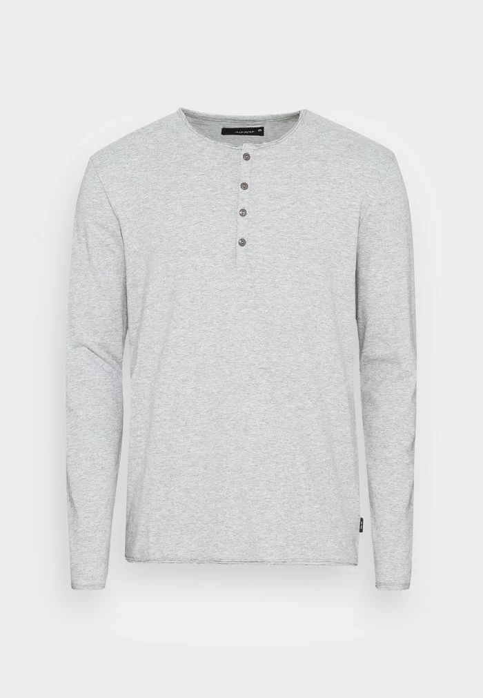 INDICODE JEANS SONG - T-shirt à Manches Longues - Grey Mix 4 INDICODE JEANS SONG - T-shirt à Manches Longues - Grey Mix – Image 4