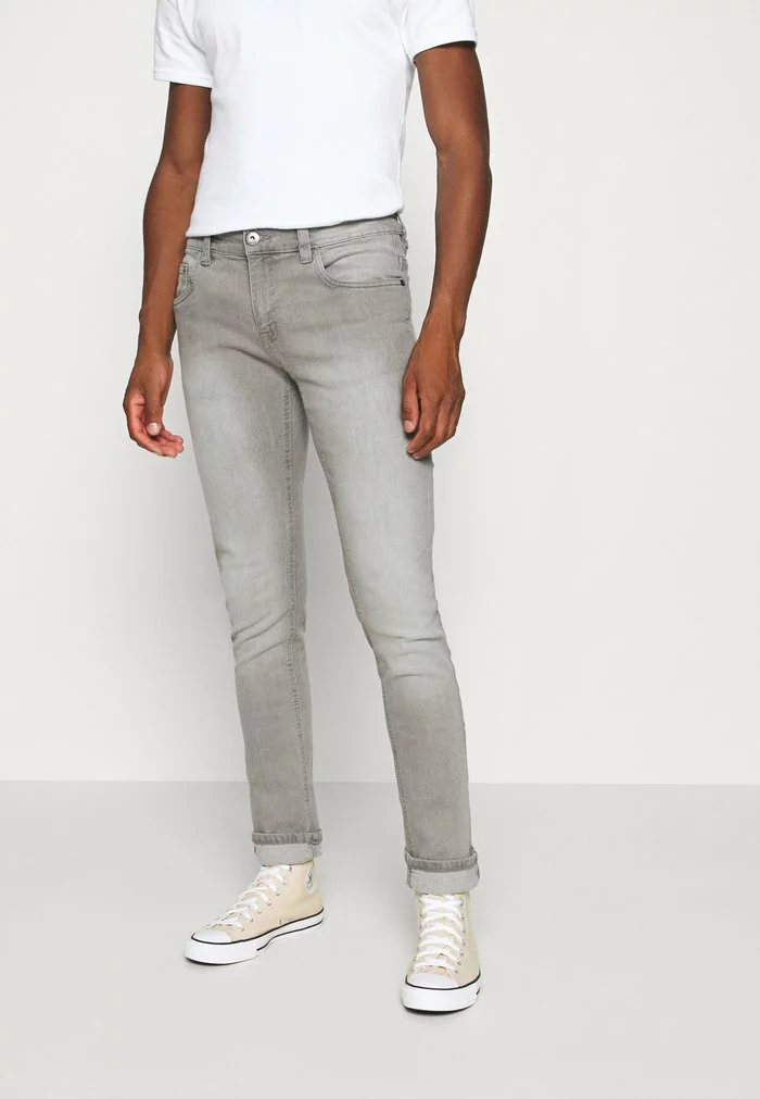 INDICODE JEANS PITTSBURG - Jean Slim - Light Grey 1 INDICODE JEANS PITTSBURG - Jean Slim - Light Grey