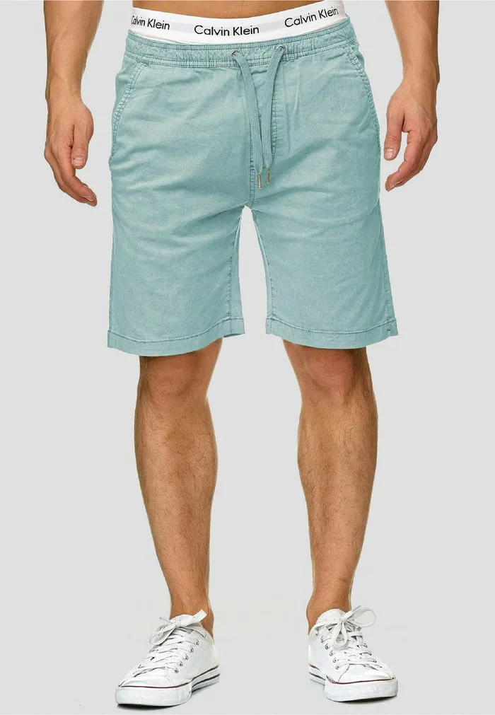 INDICODE JEANS KELOWNA - Short - Blue Surf 1 INDICODE JEANS KELOWNA - Short - Blue Surf