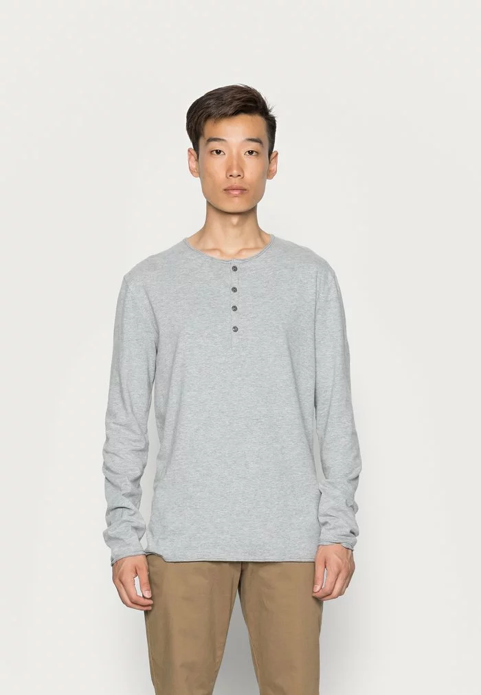 INDICODE JEANS SONG - T-shirt à Manches Longues - Grey Mix 1 INDICODE JEANS SONG - T-shirt à Manches Longues - Grey Mix