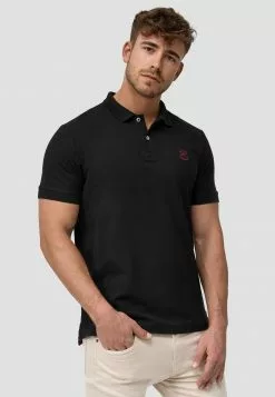 INDICODE JEANS WADIM - Polo - Black -INDICODE JEANS Boutique f0695bdfa38f438caaa0d6106841be29