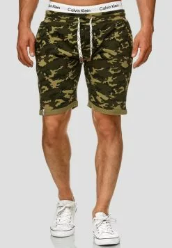 INDICODE JEANS ALDRICH - Short - Dark Green