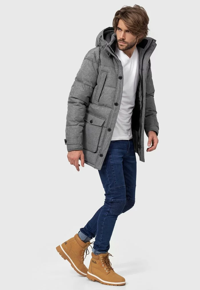 INDICODE JEANS TUSCON - Veste D'hiver - Charcoal Mix 6 INDICODE JEANS TUSCON - Veste D'hiver - Charcoal Mix – Image 6