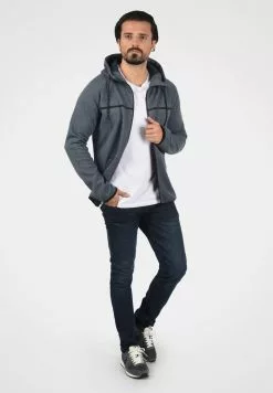 INDICODE JEANS IDNAGAGAMI - Sweat à Capuche Zippé - Navy Mix -INDICODE JEANS Boutique f22fe4c9a1a34292b8d9d85552893018