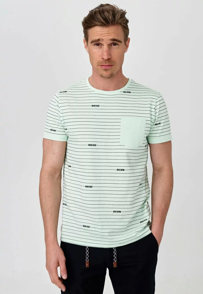 INDICODE JEANS ECKLEY - T-shirt Imprimé - Pastel Green 1 INDICODE JEANS ECKLEY - T-shirt Imprimé - Pastel Green