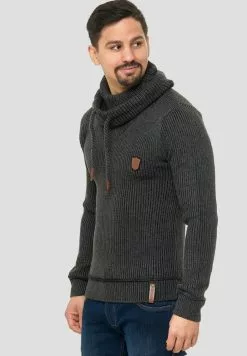 INDICODE JEANS KESHAWN - Pullover - Anthrazit -INDICODE JEANS Boutique f57109beb89646f49f9a3992142505c7