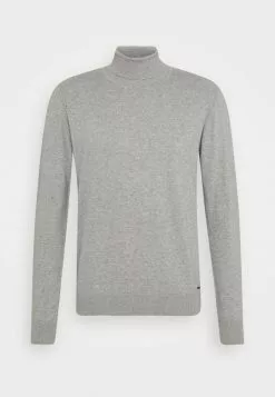 INDICODE JEANS BURNS - Pullover - Mottled Light Grey -INDICODE JEANS Boutique f5bbb500fd6446fcb1cdf5d385a46013