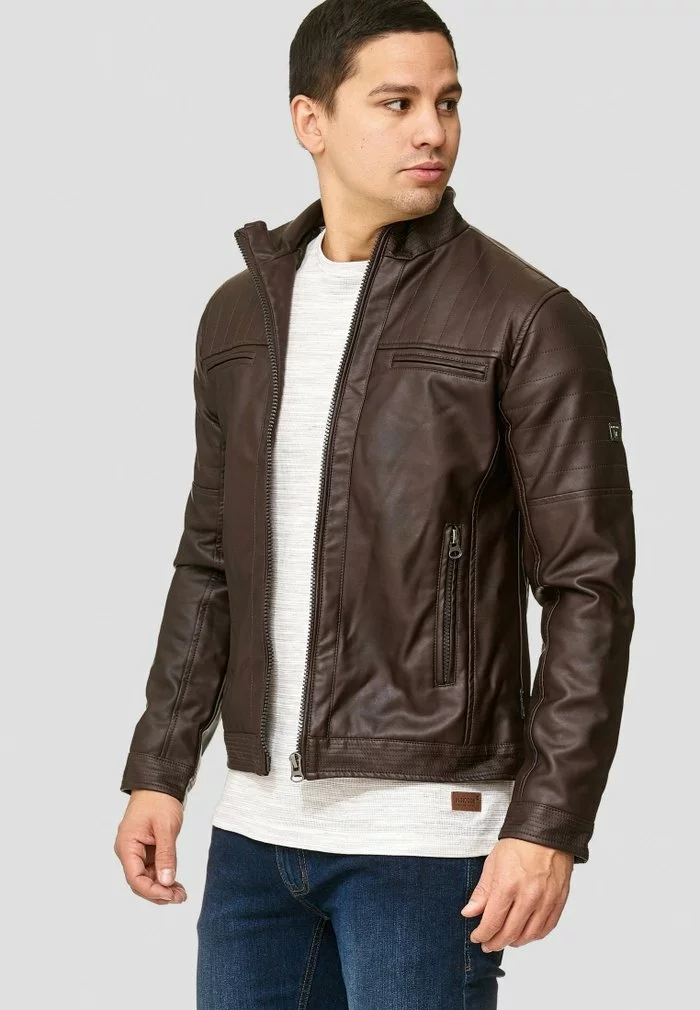 INDICODE JEANS BROOK - Veste En Similicuir - Dark Brown 4 INDICODE JEANS BROOK - Veste En Similicuir - Dark Brown – Image 4