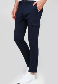 INDICODE JEANS SUPER STRETCH ECKHART - Pantalon Cargo - Navy -INDICODE JEANS Boutique f6d68db7003d4639a03f493ec96af54d