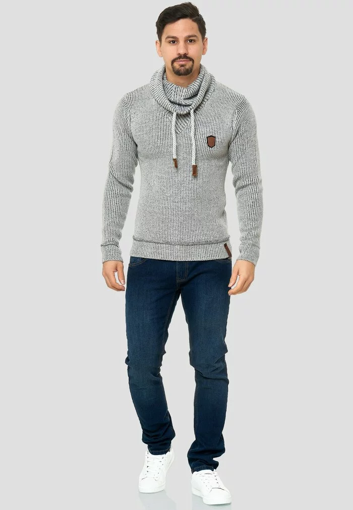 INDICODE JEANS KESHAWN - Pullover - Grau 2 INDICODE JEANS KESHAWN - Pullover - Grau – Image 2