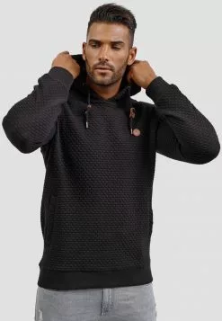 INDICODE JEANS Sweatshirt - Black -INDICODE JEANS Boutique f7bcfc37b0fa45ef84e6691d7b306523