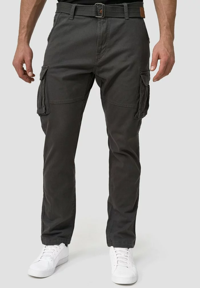 INDICODE JEANS MATHEN - Pantalon Cargo - Raven 1 INDICODE JEANS MATHEN - Pantalon Cargo - Raven