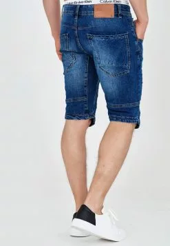 INDICODE JEANS LEON - Short En Jean - Medium Indigo -INDICODE JEANS Boutique f9593c884bd5410a87d7fb36f61d3d18