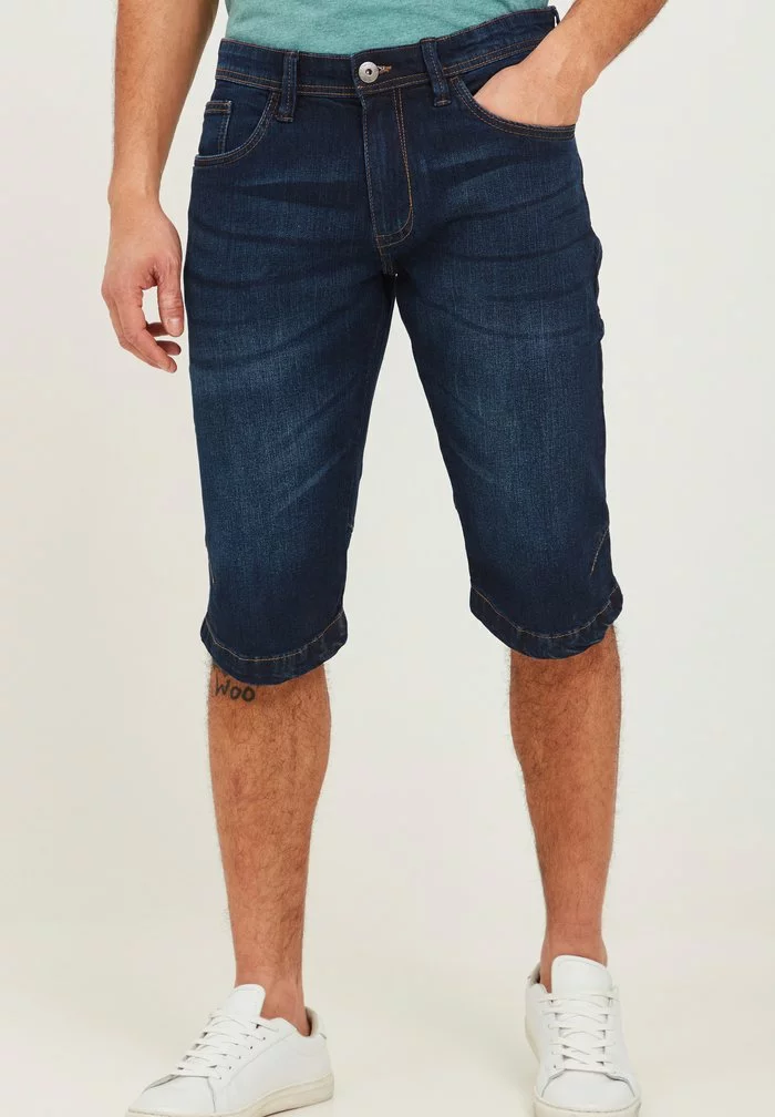 INDICODE JEANS IDQUINCE - Short En Jean - Dark Blue 1 INDICODE JEANS IDQUINCE - Short En Jean - Dark Blue