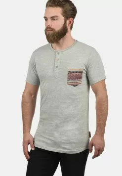 INDICODE JEANS IDART - T-shirt Imprimé - Light Grey