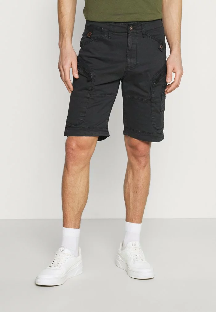 INDICODE JEANS SABARDELL UTILITY - Short - Black 1 INDICODE JEANS SABARDELL UTILITY - Short - Black
