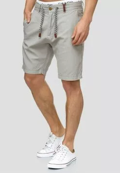 INDICODE JEANS Short - Light Grey