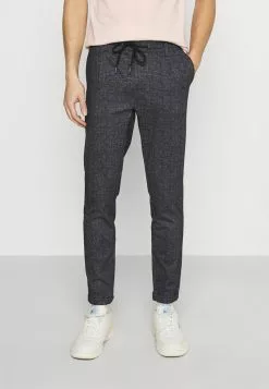 INDICODE JEANS NEW EBERLEIN EXCLUSIV - Pantalon Classique - Mottled Dark Blue