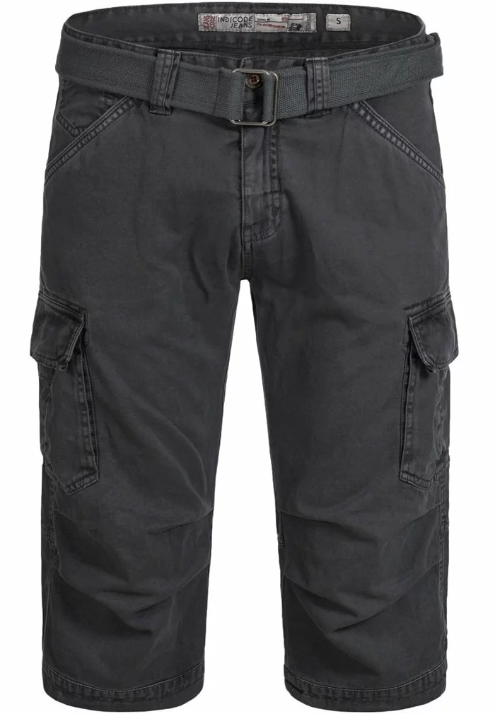 INDICODE JEANS MIT GÜRTEL NICOLAS - Short - Dark Grey 4 INDICODE JEANS MIT GÜRTEL NICOLAS - Short - Dark Grey – Image 4