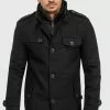 INDICODE JEANS BRANDAN - Manteau Court - Black