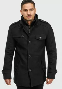 INDICODE JEANS BRANDAN - Manteau Court - Black