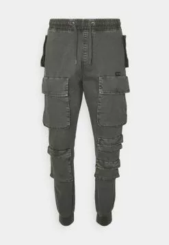 INDICODE JEANS MERCED - Pantalon Cargo - Raven -INDICODE JEANS Boutique fd55994ba7864f9083457ff8a4ec6828