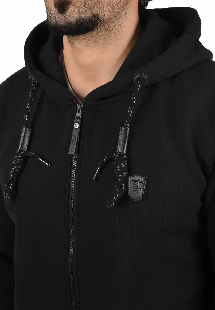 INDICODE JEANS IDBARNHILL - Sweat à Capuche Zippé - Black 4 INDICODE JEANS IDBARNHILL - Sweat à Capuche Zippé - Black â Image 4