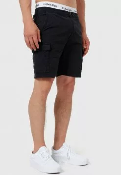 INDICODE JEANS KINNAIRD - Short - Black -INDICODE JEANS Boutique ff24fe80c6ea40058b1d198c082a71c9